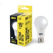 Лампа светодиодная A60 груша 15Вт 230В 4000К E27