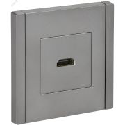 FORTE&PIANO Розетка HDMI FP540 сталь IEK