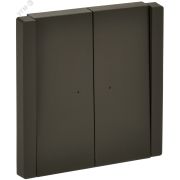 FORTE&PIANO Выключатель 2-клавишный проходной с индикацией 10А FP308 серый IEK