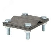 Зажим заземлитель 20 - полоса 50 пластина 70x80мм HZ PROxima