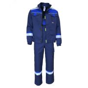 Костюм мужской БРУКЛИН куртка, полукомбинезон, цвет темно-синий с васильковым, р-р 52-54 104-108/170-176