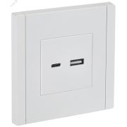 FORTE&PIANO Розетка USB A+C 3,1А FP250 белый IEK