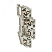 Клемма пружинная двухуровневая ST 2.5 мм2 4 вывода серая EKF