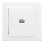 Розетка Минск RJ-45 1-местная СП белая
