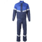 Костюм летний ОРИОН, цвет синий с васильком, ткань Твил 112-116, 182-188