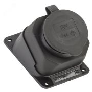 Розетка РБу13-1-0м защитная крышка угловая настенная ОМЕГА IP44