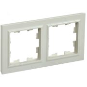 BRITE Рамка 2 поста РУ-2-БрКр бежевый