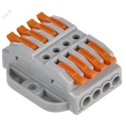 Строительно-монтажная клемма СМК 222-4144P проходная с площадкой (50шт/упак) IEK