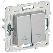 SKANDY Выключатель жалюзи 10А SK-V12S серебряный IEK