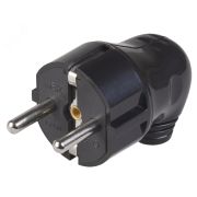 Евровилка угловая черная 16А