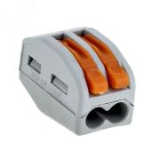 Клемма СМК 222-412 с рычагом 2 отверстия 008-254.0мм2