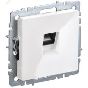 BRITE Розетка компьютерная RJ45 кат.5E РК10-БрБ белый