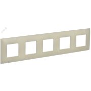 SKANDY Рамка 5-местная SK-F01B бежевый IEK