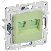 SKANDY Розетка компьютерная двойная RJ45 кат.5E SK-K03G мятный IEK