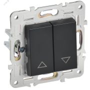 SKANDY Выключатель жалюзи 10А SK-V12Bl черный IEK