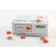 Клемма 3x2.5мм оранжевая/прозрачная