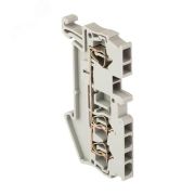 Клемма пружинная ST 2.5 мм2 3 вывода серая EKF