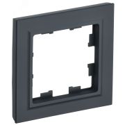 BRITE Рамка 1 пост РУ-1-БрГ графит