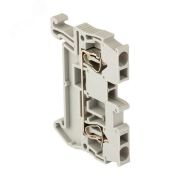 Клемма проходная пружинная ST 2.5 мм2 серая EKF