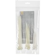 Набор хомутов 2,5х100, 2,5х150, 2,5х200 бел. (75шт/упак)