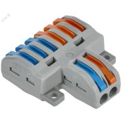 Строительно-монтажная клемма СМК 222-4126 проходная разветвительная (4шт/упак) IEK