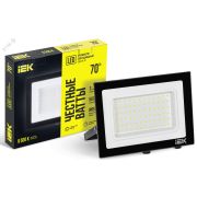 Прожектор СДО 06-70 светодиодный черный IP65 6500K