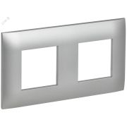 SKANDY Рамка 2-местная SK-F02S серебряный IEK