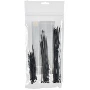 Набор хомутов 2,5х100, 2,5х150, 2,5х200 чер. (75шт/упак)