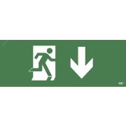 Этикетка самоклеящаяся 350х130 мм ''Фигура/стрелка вниз''