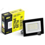 Прожектор СДО 06-20 светодиодный черный IP65 6500K