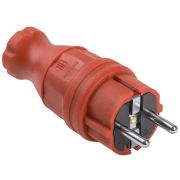 Вилка прямая ОМЕГА IP44 красная ВБп3-1-0м