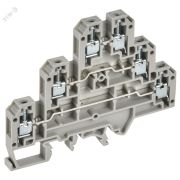 ARMAFIX Клемма винтовая CTS-ML 3 ур. 2,5мм2 серая IEK