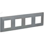 SKANDY Рамка 4-местная SK-F04Gr серый IEK