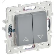 SKANDY Выключатель жалюзи 10А SK-V12Gr серый IEK