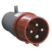 Вилка кабельная 16А 3Р+E IР44 переносная 380В 014