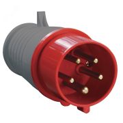 Вилка кабельная 16А 3Р+N+E IР44 переносная 380В 015