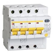 Выключатель автоматический дифференциальный АД-14 4п 40А 30мА С