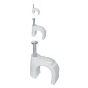 Скоба 10мм круглая пластиковая (100шт)