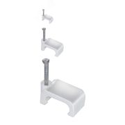 Скоба 10мм плоская пластиковая (100шт)