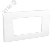 BRAVA Рамка 4 модуля белая