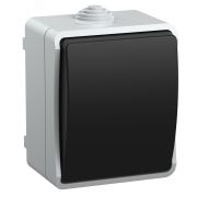 Выключатель 1-клавишный проходной для открытой    установки 10А IP54 ВС20-1-0-ФСр серый IEK