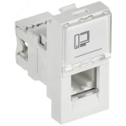 Розетка компьютерная RJ45 UTP категория 5e 1 модуль