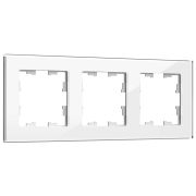 BRITE Рамка 3 поста РУ-3-2-БрБ стекло белый
