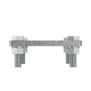 Соединитель полоса-полоса 25-40мм с разделит. пластиной 80х80мм DKC NG3105