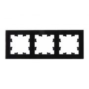 Рамка 3-м AtlasDesign Nature стекло черн. SE ATN321003