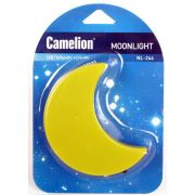 Светильник светодиодный NL-244 «Месяц» 220В ночник с выкл. желт. Camelion 14264